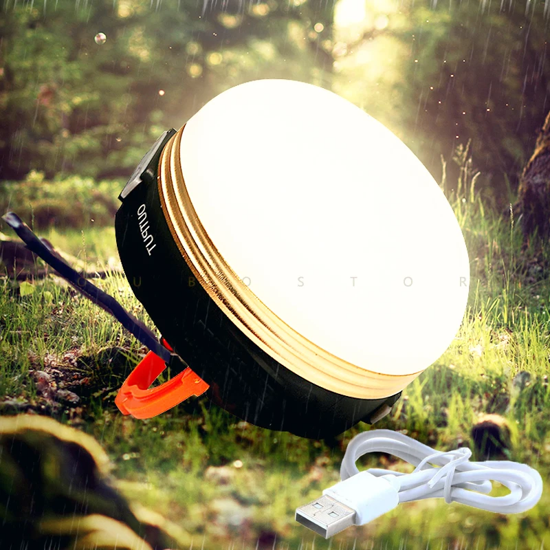 

Мини-светильник для кемпинга с зарядкой от USB, портативный светильник для палатки, уличные водонепроницаемые палатки, уличный походный ночн...