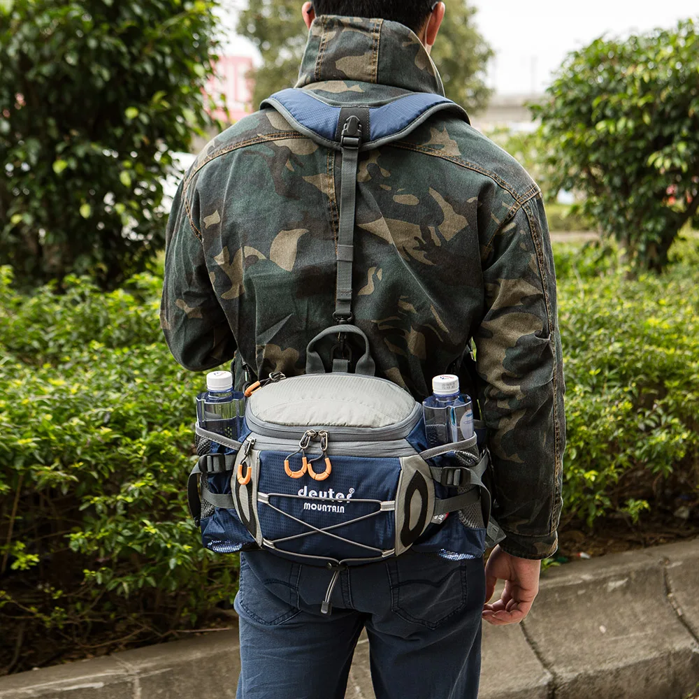 

10L Shoulder Waist Bag Hiking Camping Climbing Cycling Backpack Fishing Running Bag Fitness Gym Sports Backpacking Bag