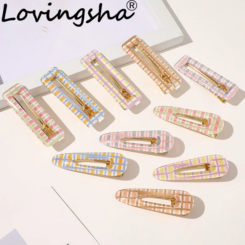Милая женская заколка для волос LOVINGSHA в Корейском стиле аксессуары женские