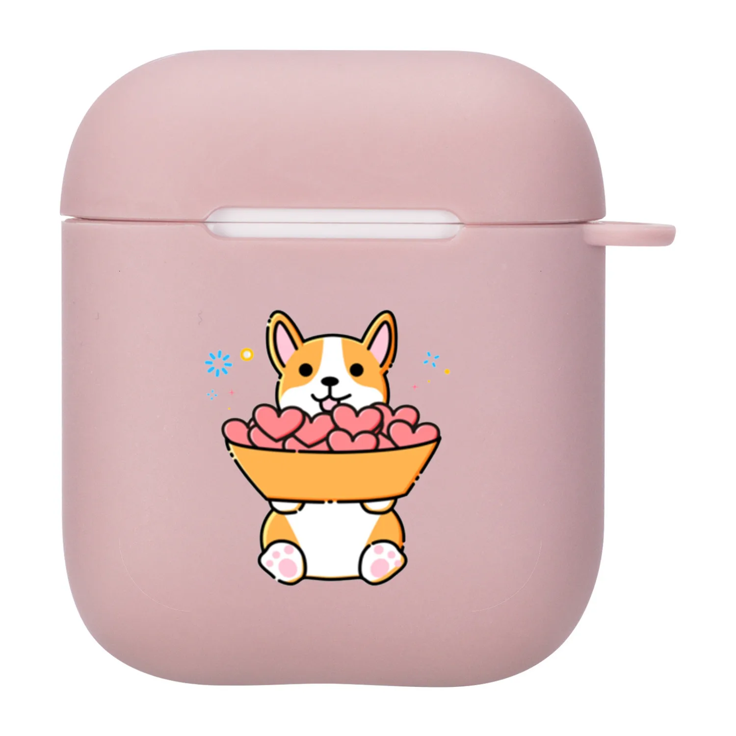 

For Apple Aairpods 1/2 Cases, Apple Cartoon Silicone 1 / 2 Bluetooth Headset Cases