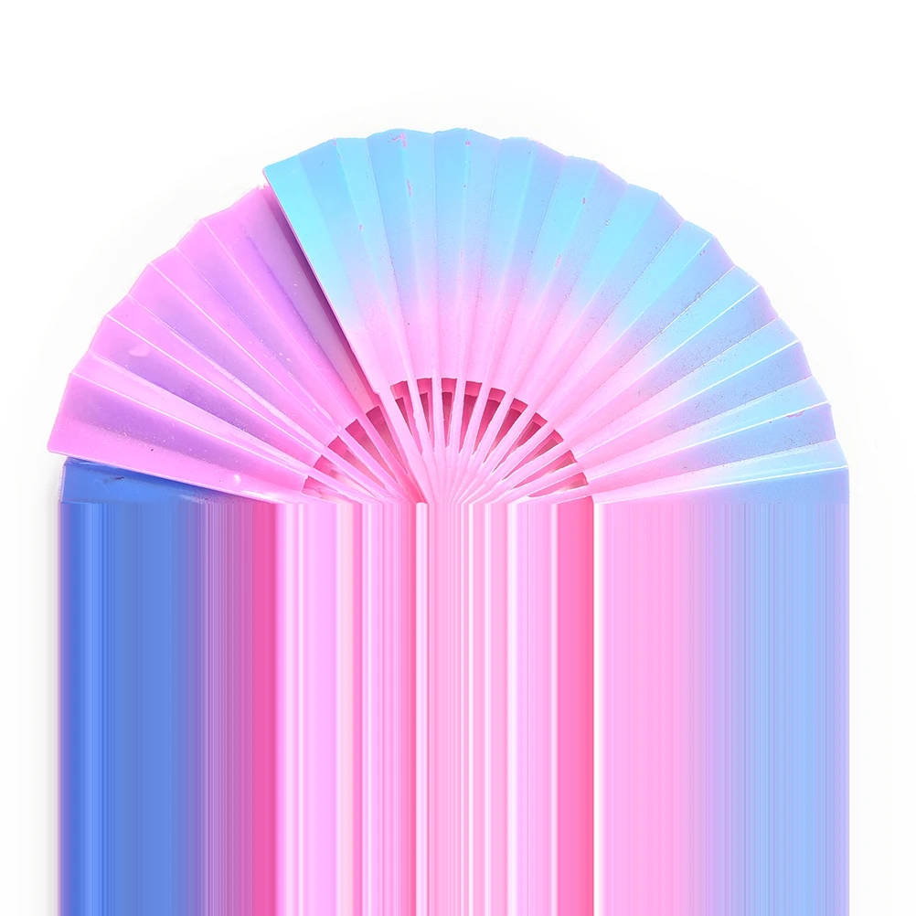 

1Pcs Creative Gradient Fan for Barbies Dolls Doll House Miniature Furniture Color Random Kids Gifts