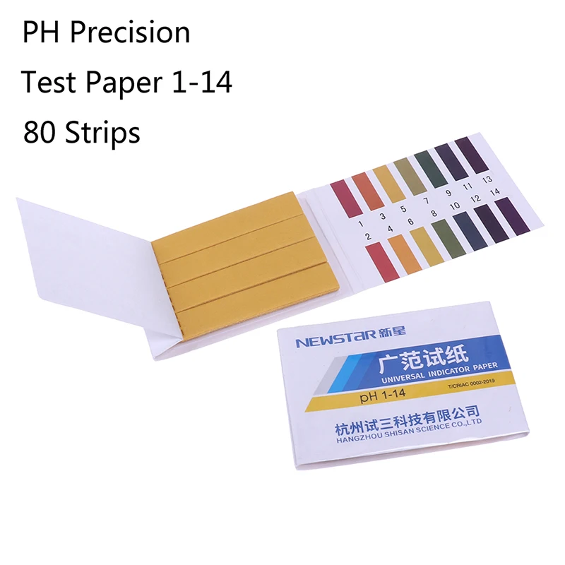 

80×PH 1-14 Test Strips Litmus Test Paper Full Range Acidic Alkaline Indicator New