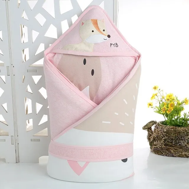 Pink 100X100 см, новинка, 4 сезона, детский спальный мешок для новорожденных, плотное, увеличивающее рост, хлопковое съемное внутреннее одеяло - Цвет: Pink
