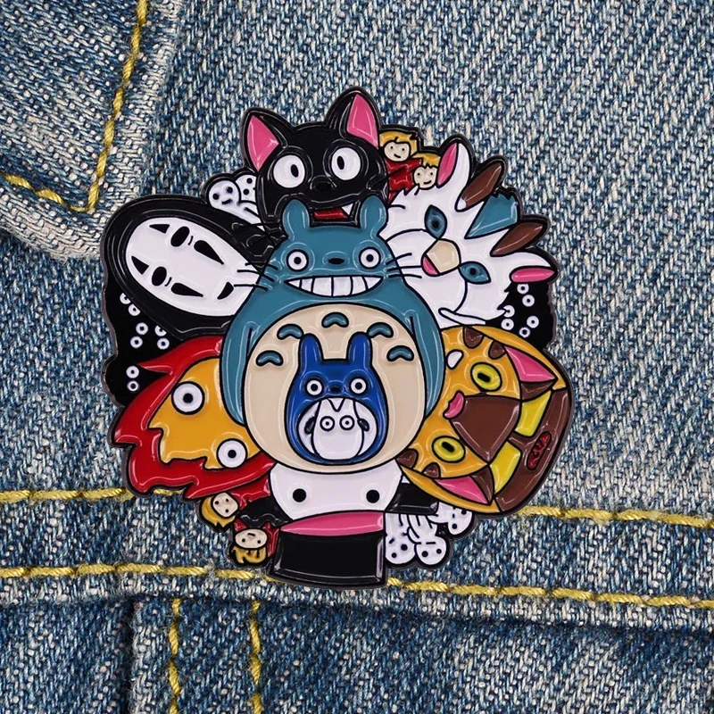 

LT1111 Japanese Anime Cute Collection Enamel Lapel Pin Badge Pins for Clothes backpacks Decoration Jewelry Accessories Gifts