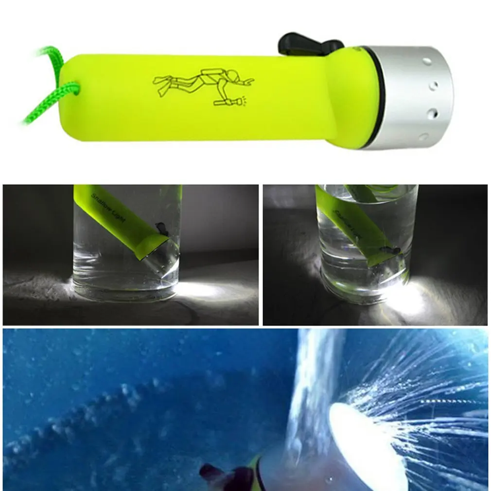 Светодиодный фонарик водонепроницаемый подводный фонарь для дайвинга наружного