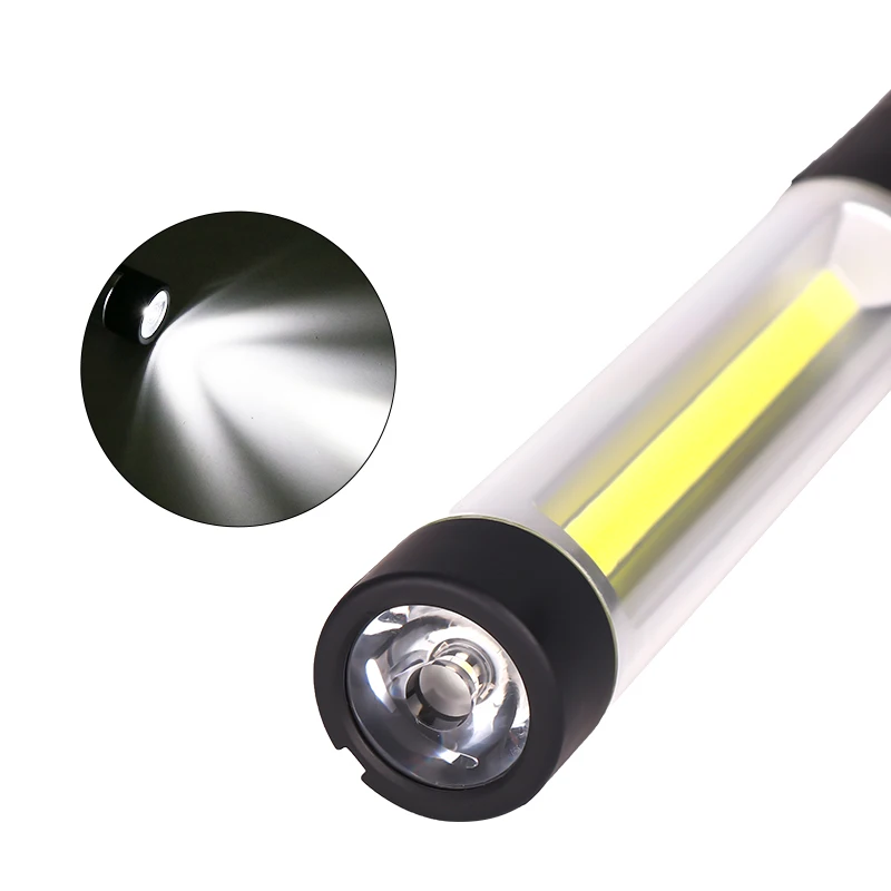 

LED+COB Flashlight Work Light USB Rechargeable Worklight Magnetic Flexible Inspection Torch for Emergency Car repair