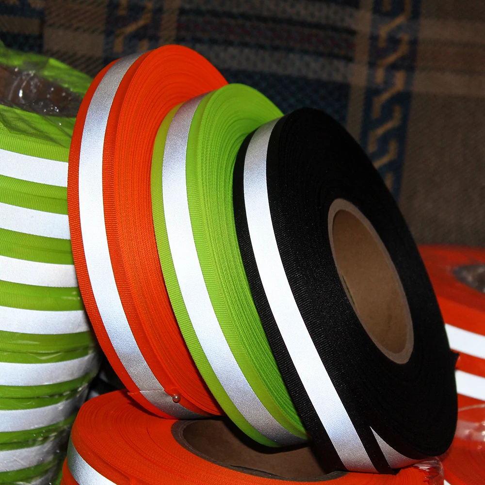 Серебряная светоотражающая лента для шитья тканевая трубопроводная отделочная