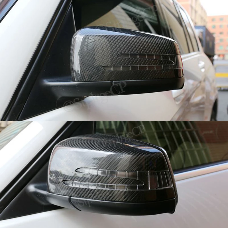 Для Mercedes Benz GLK Class X204 2009 - 2015 Автомобиль углеродное волокно узор ярко-черный