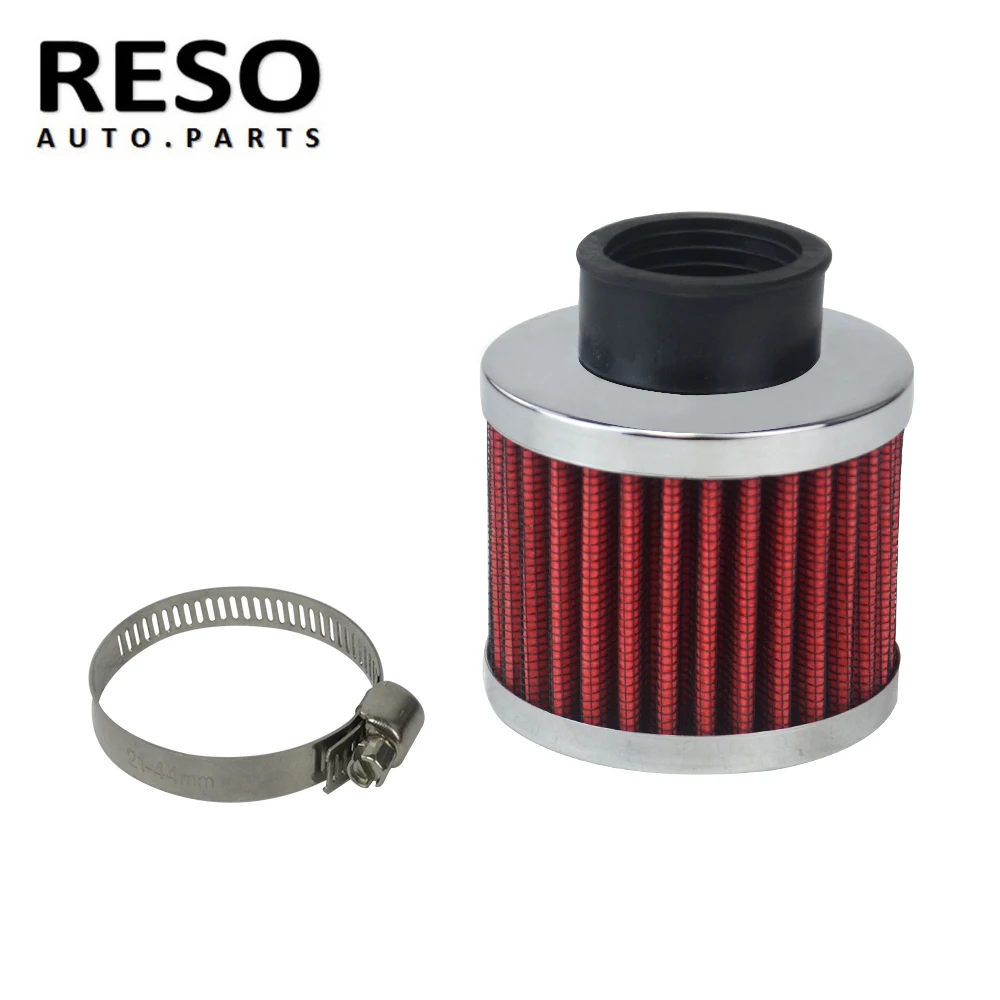 

RESO-- Turbo Vent Crankcase Breather Auto Air filter Car Cone Cold Air Intake Filter Height 85MM, Neck ID:35mm