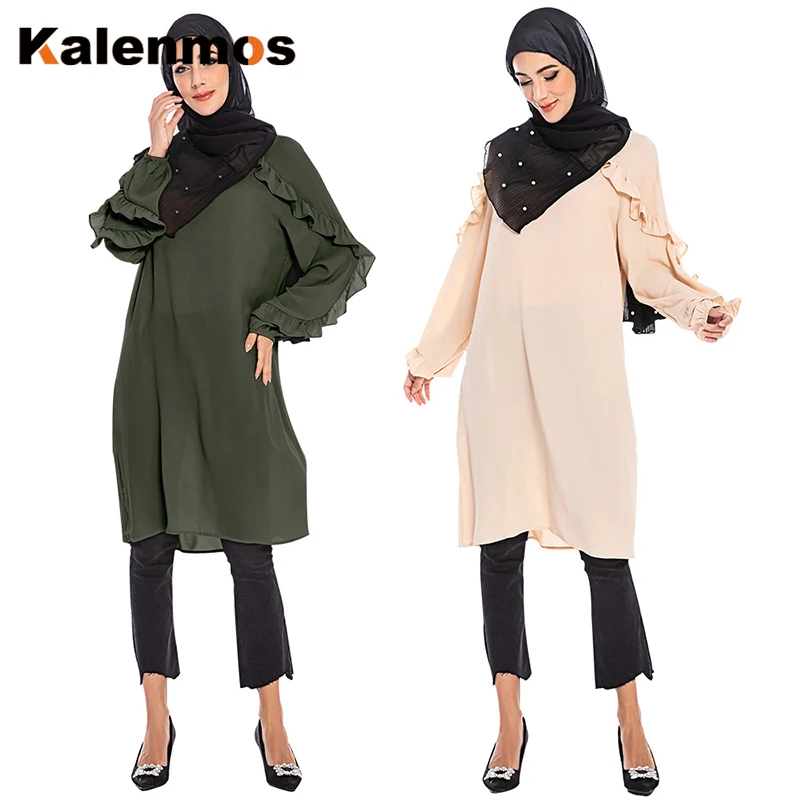 Платье рубашка KALENMOS для женщин длинное платье Кафтан в стиле абайя индейки