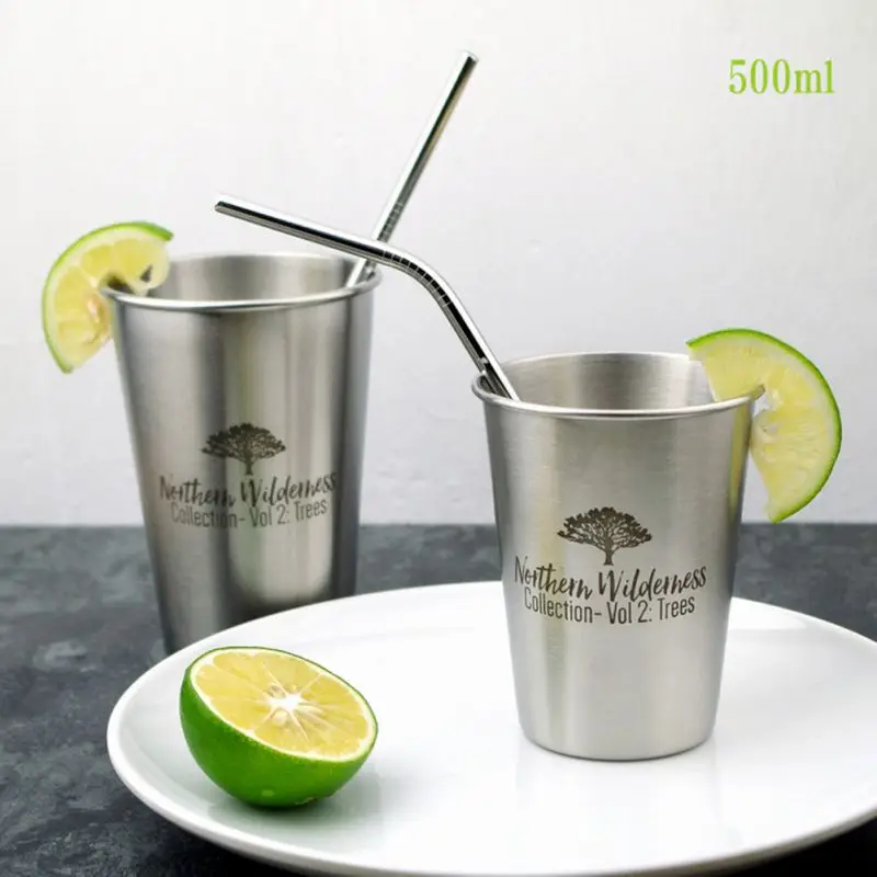 Скандинавский стиль для сока из нержавеющей стали пивная чашка воды