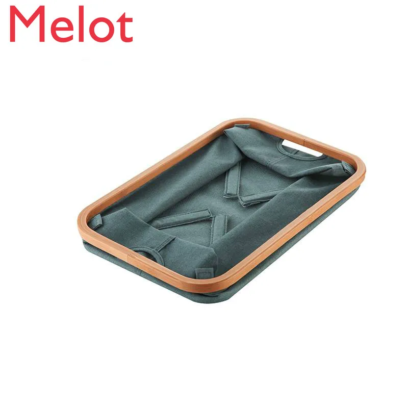 

Modern Simple Solid Color Foldable Clothing Storage Basket Household Sundries Toy Daily Necessities Storage Basket Free Shipping