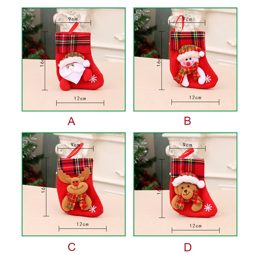 Рождественские украшения Санта снеговик носок Подарочный Декор Подвеска