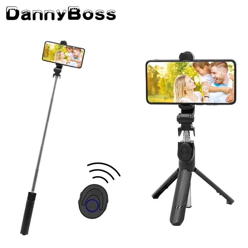 Wireless Bluetooth Selfie Stick Foldable Tripod Expandable Monopod with Remote Control for Smartphone | Электроника
