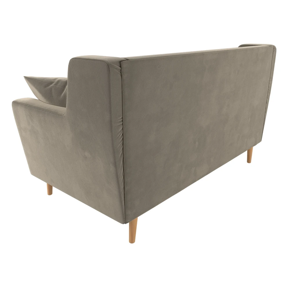 Кухонный прямой диван АртМебель Брайтон 2-х местный микровельвет |