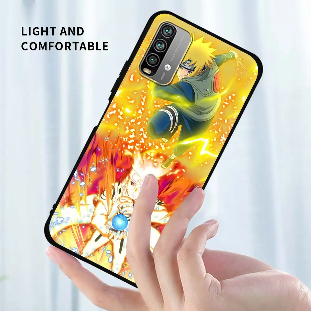 

Soft Case For Xiaomi Redmi Note 9S 9 8T 8 7 7A 9A 8A 9C 6 6A K30 Pro Fundas Silicone Black Phone Housing New Naruto Anime