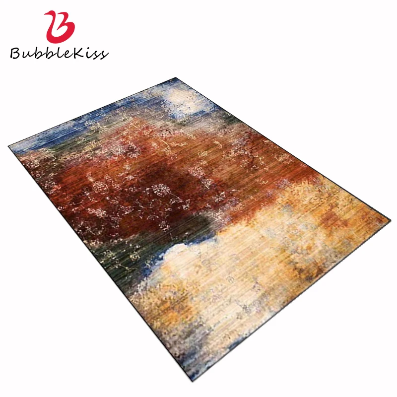 Bubble Kiss Retro Thread Flower Carpet For Living Room Make Old Design Abstract Large Rugs Home Decor Sofa Bedroom Soft Rugs