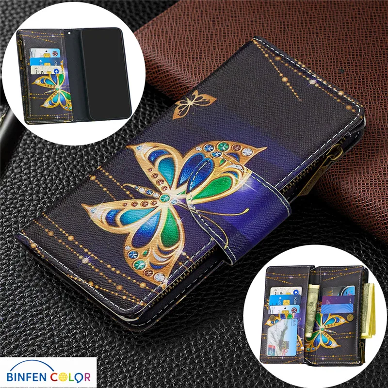 Модный кожаный чехол кошелек для Samsung Galaxy S20 Ultra S10 Lite S9 Note 10 Plus с несколькими