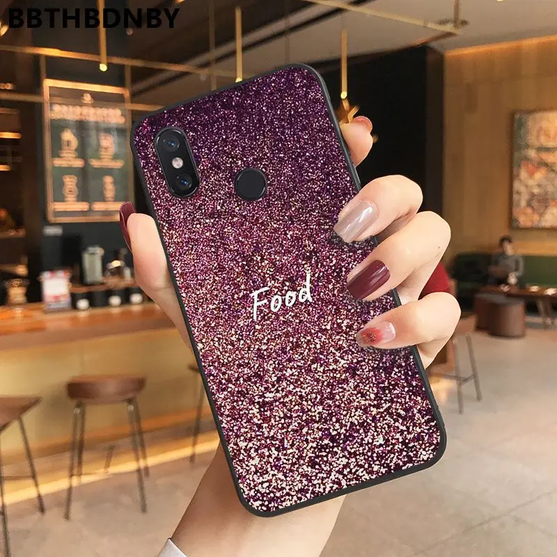 Роскошный Розовый алмазов картина мягкий чехол для телефона из ТПУ Для Xiaomi 8 9 se