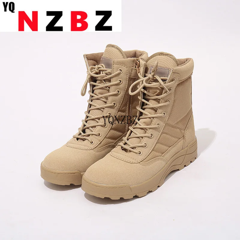 

Men's Military Boots Combat Mens Ankle Boots 2021 Outdoor Men Women Full Size 36-46 Desert Boot Work Safety Shoes Motocycle Boot