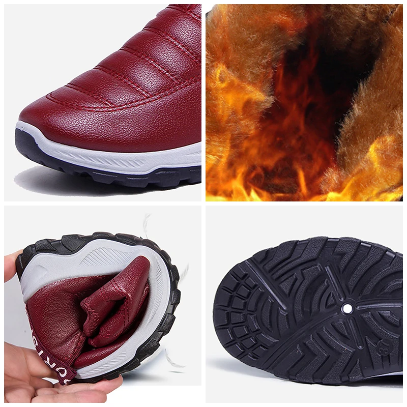 

Women Boots Waterproof Fashion Winter Snow Boots Fur Warm Winter Ankle Shoes Footwear Female Sneakers For Women Tennis Masculino