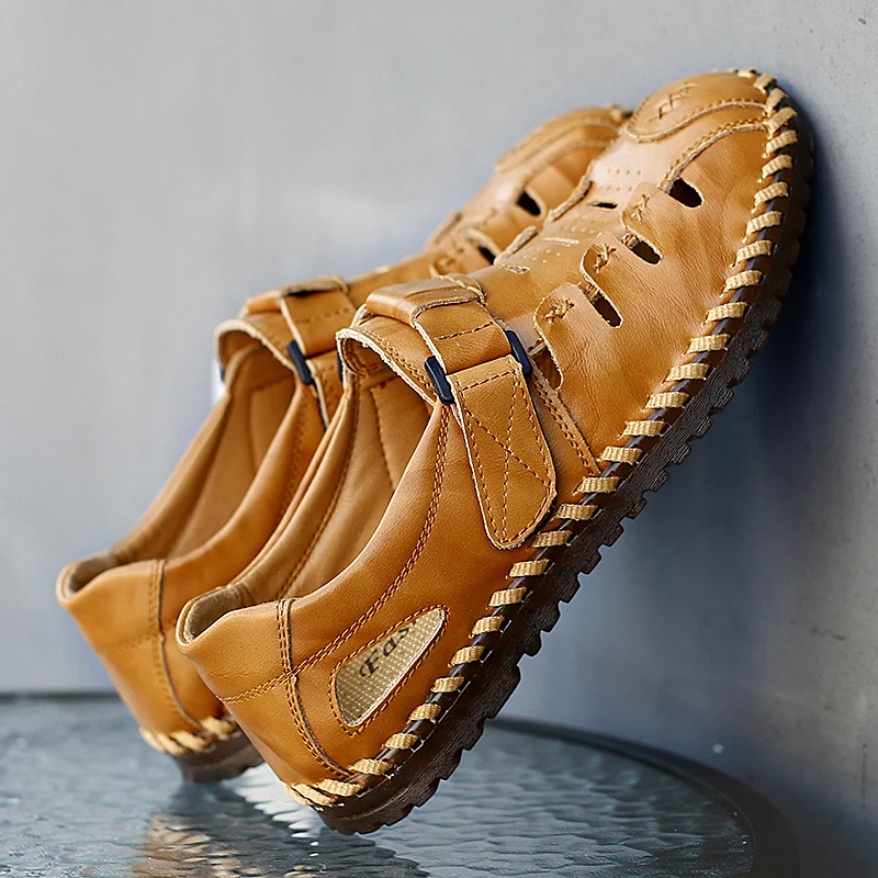 

Summer Sandals Men Sandale Homme Sport Sandals Men Beach Fashion Sandalias Playa Hombre For Outdoor Safety De Cuero Para