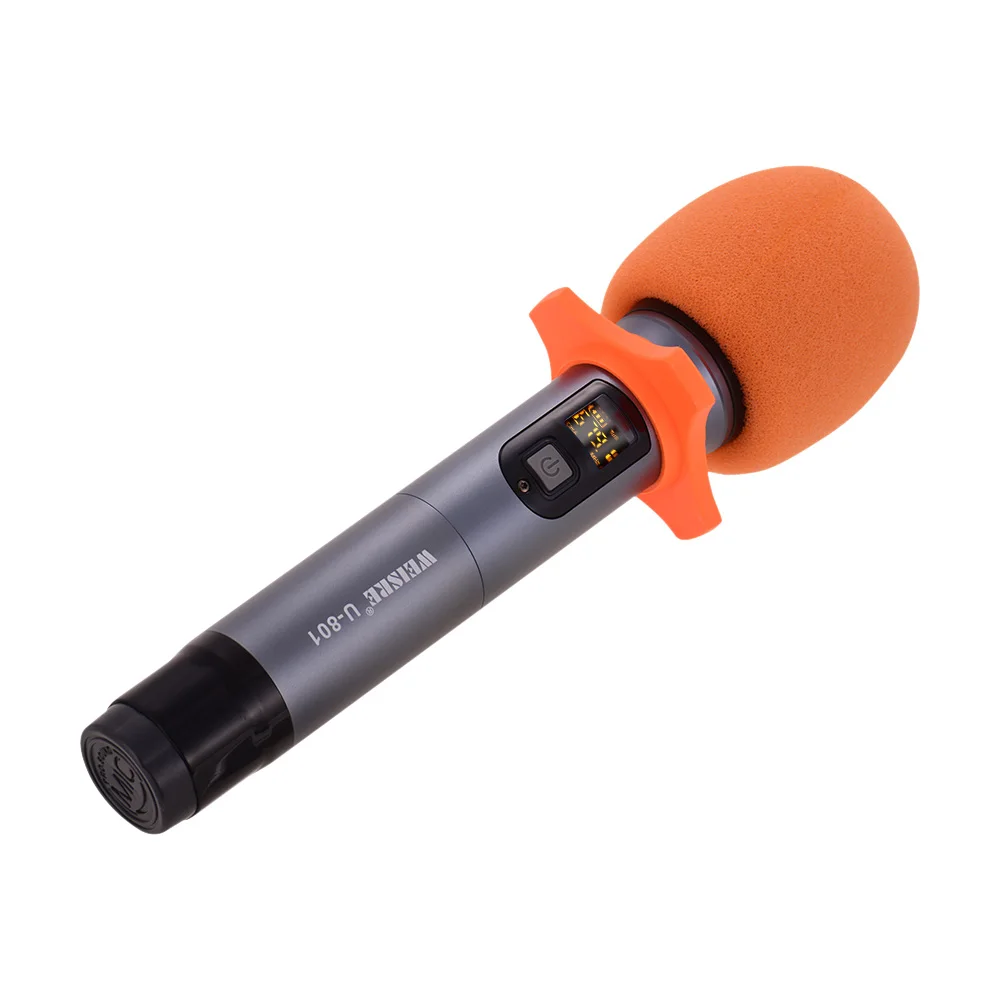 Увч ручной беспроводной микрофон с мини приемником 50 каналов для караоке деловых