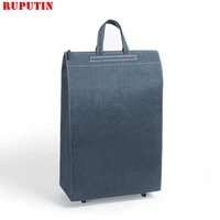 small wheel boarding travel bag collapsible ladies shopping bag grocery puller trolley bag wheel portable storage shopping cart