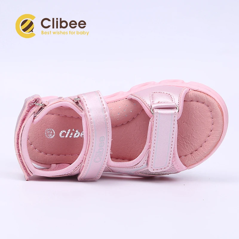 CLIBEE/спортивные сандалии с открытым носком для девочек Удобная прогулочная