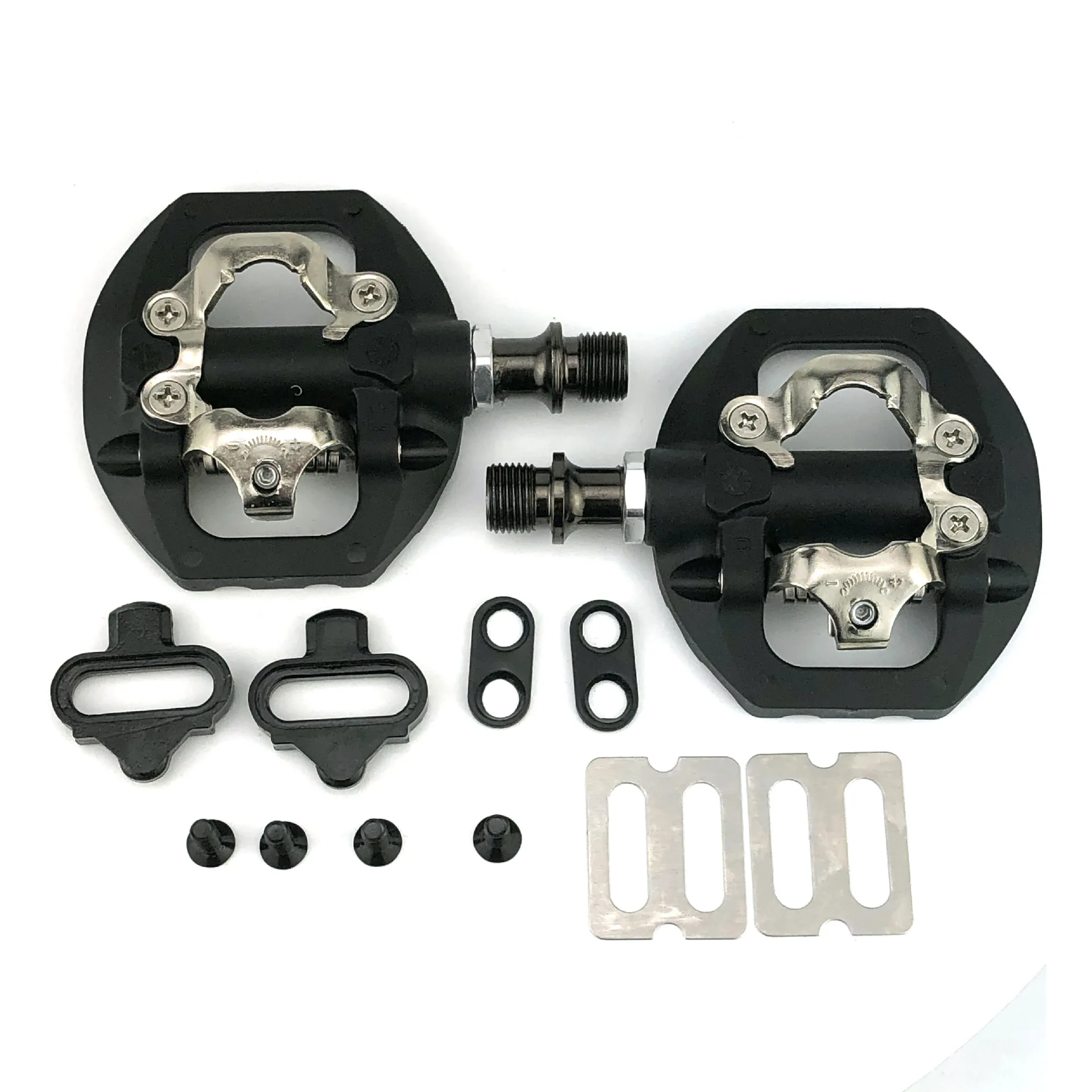 

Велосипедные педали RACEWORK для горного велосипеда, самоблокирующиеся, двухцелевые, из алюминиевого сплава, с Блокирующей пластиной для SHIMANO