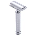 Мужская бритва для лица, лезвие из цинкового сплава, Классическая Ручная бритва, Нескользящие бритвы с двойным краем