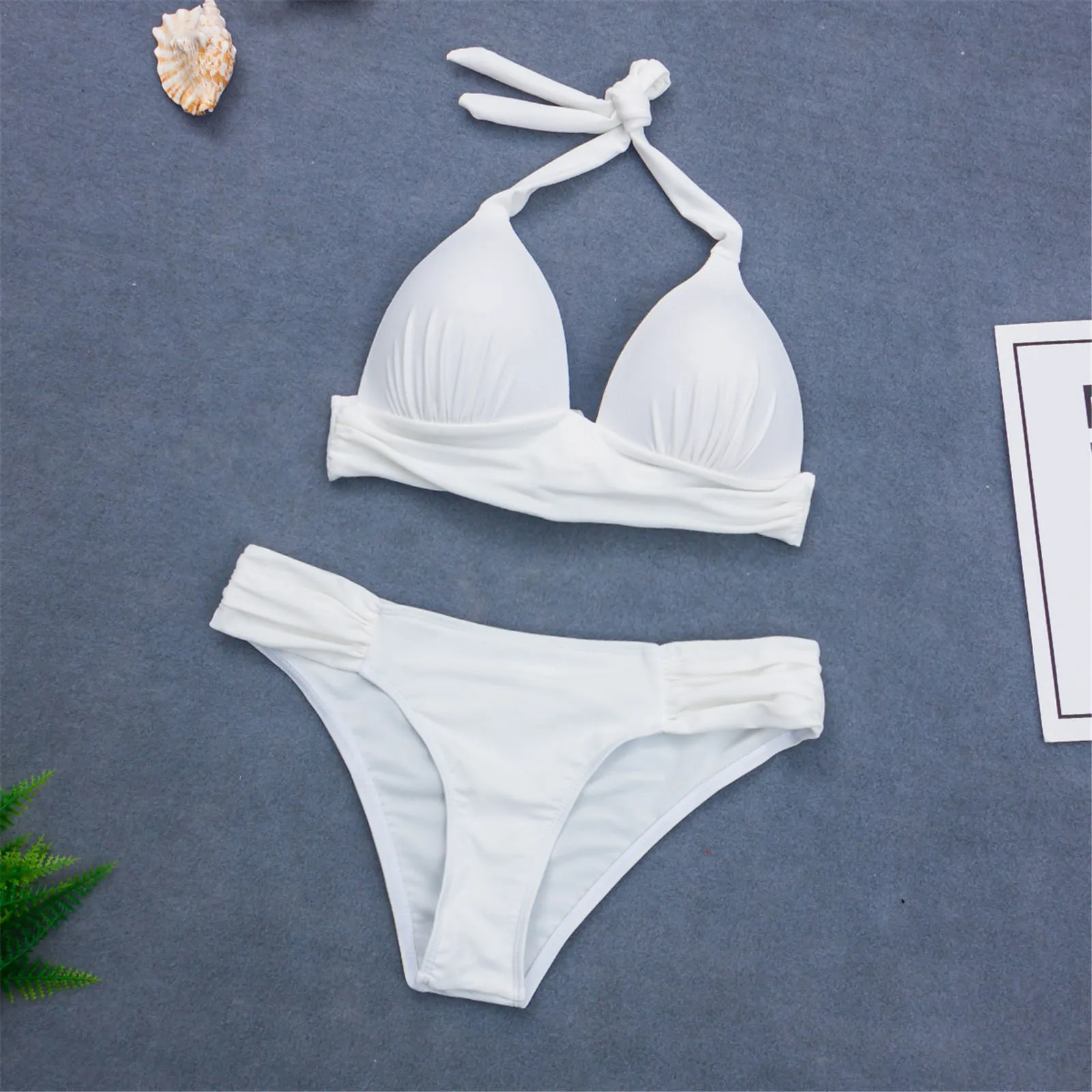 2021 Bikini Swimwear Women Top Swimsuit Summer Female Two-piece Sexy Concise Biquini Ropa Mujer | Женская одежда