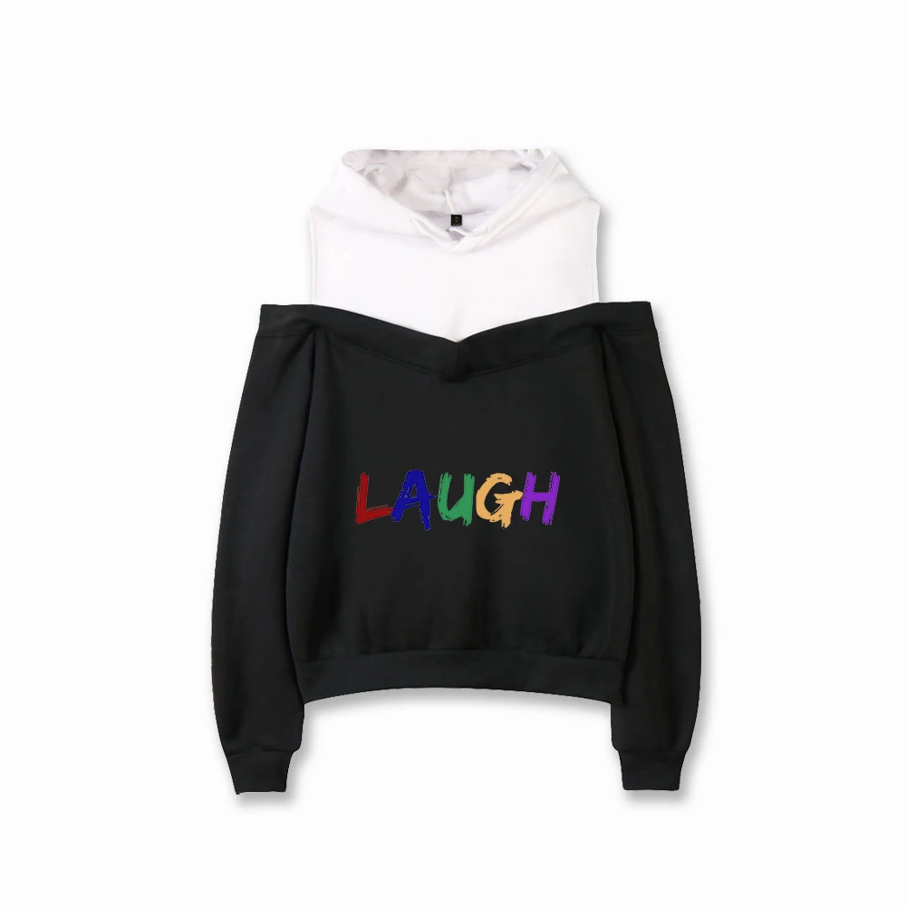 

Jacksepticeye Fashion Printed Off Shoulder Hoodies Women Long Sleeve Hooded Sweatshirt Hot Sale Casual Streetwear Clothes