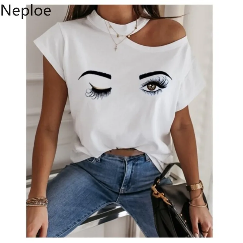 Женские рубашки Neploe летняя Корейская одежда Новое поступление ажурные футболки