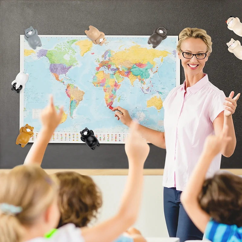 8 pack fun cat refrigerator magnets kitchen decor fridge cat ornament cute office magnet for whiteboard cabinets photo decore free global shipping