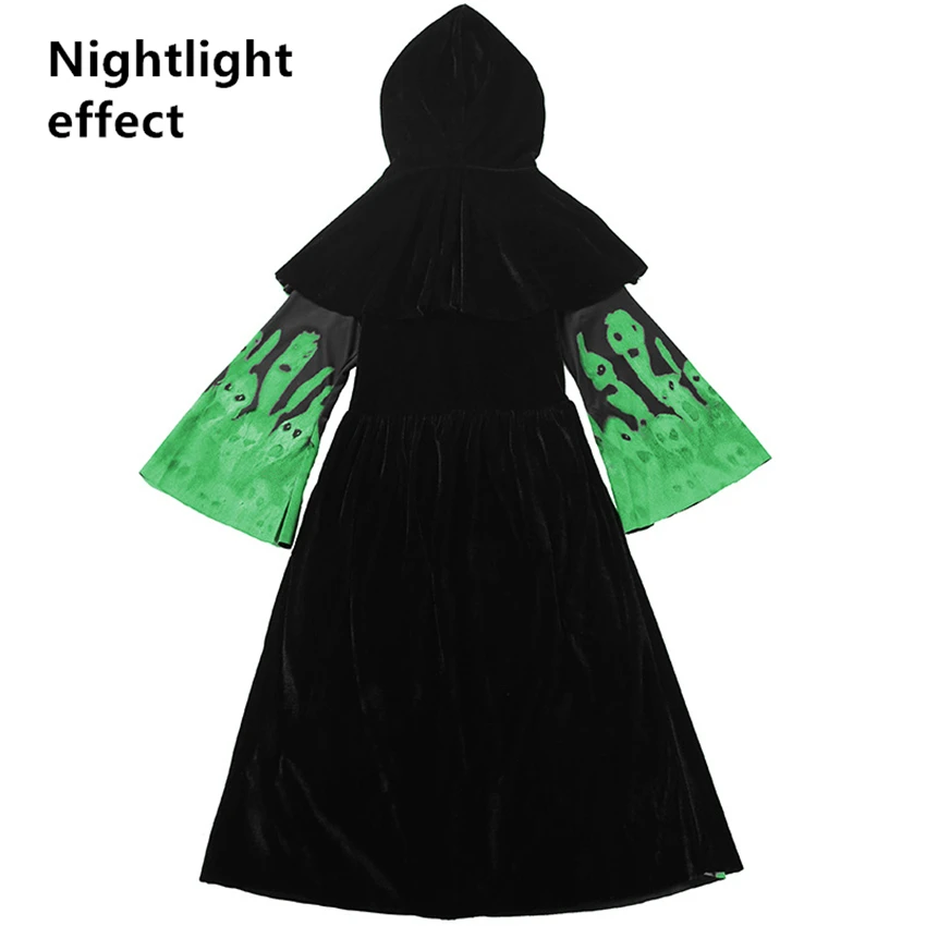 Костюмы для косплея на Хэллоуин девочек страшный дьявол Скелет Вампира боди