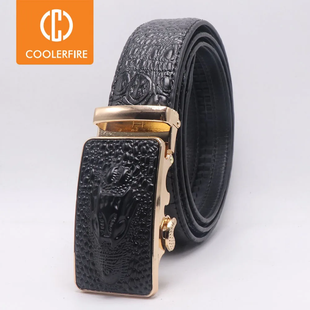 

Мужские ремни с автоматической пряжкой, ремни из крокодиловой кожи Hihg Quanltiy, топ из натуральной кожи, деловые ремни для меня, повседневные дж...