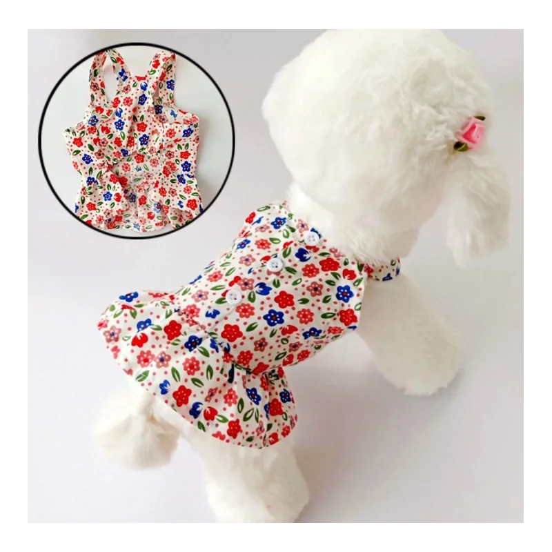 

Летняя одежда для собак, тонкая юбка, солнцезащитный крем для маленьких собак, чихуахуа, Бишон, фотоэлемент для щенка