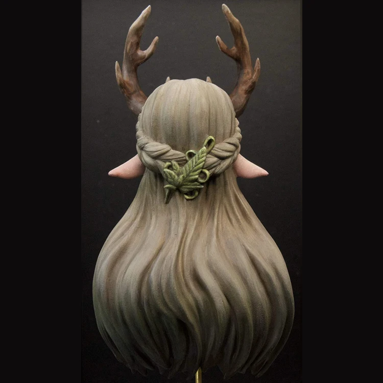 Смола Модель бюст GK Antler elf girl японская Фэнтези тема разобранный и Неокрашенный