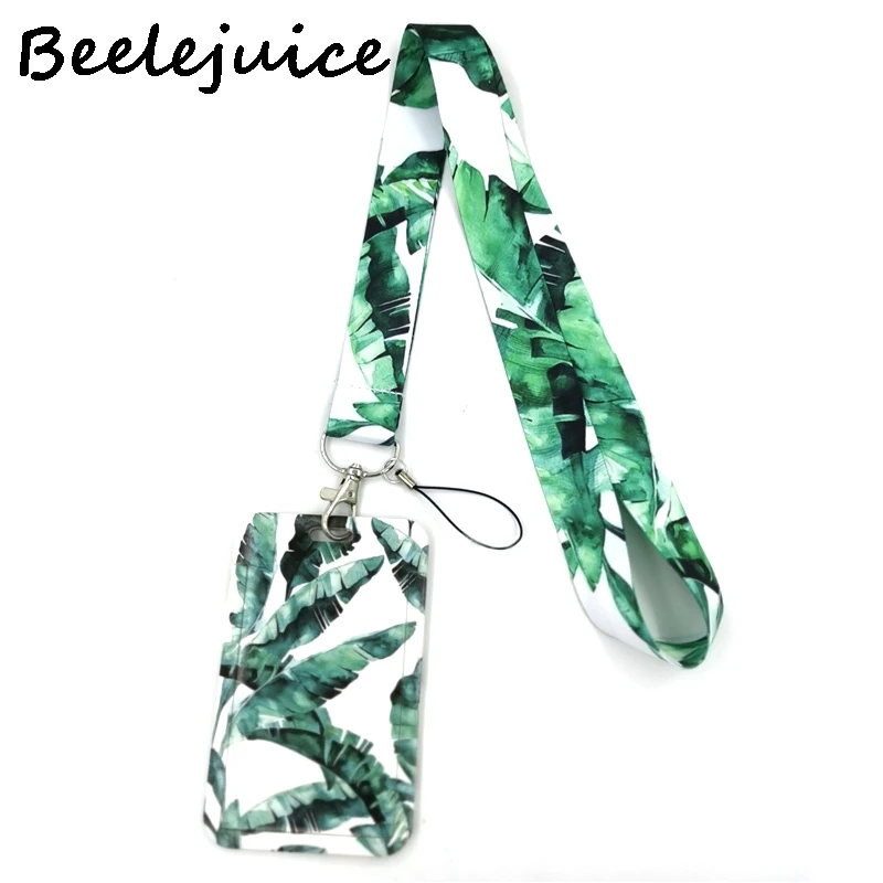 Ремешок на шею с банановыми зелеными листьями художественные модные ремешки в