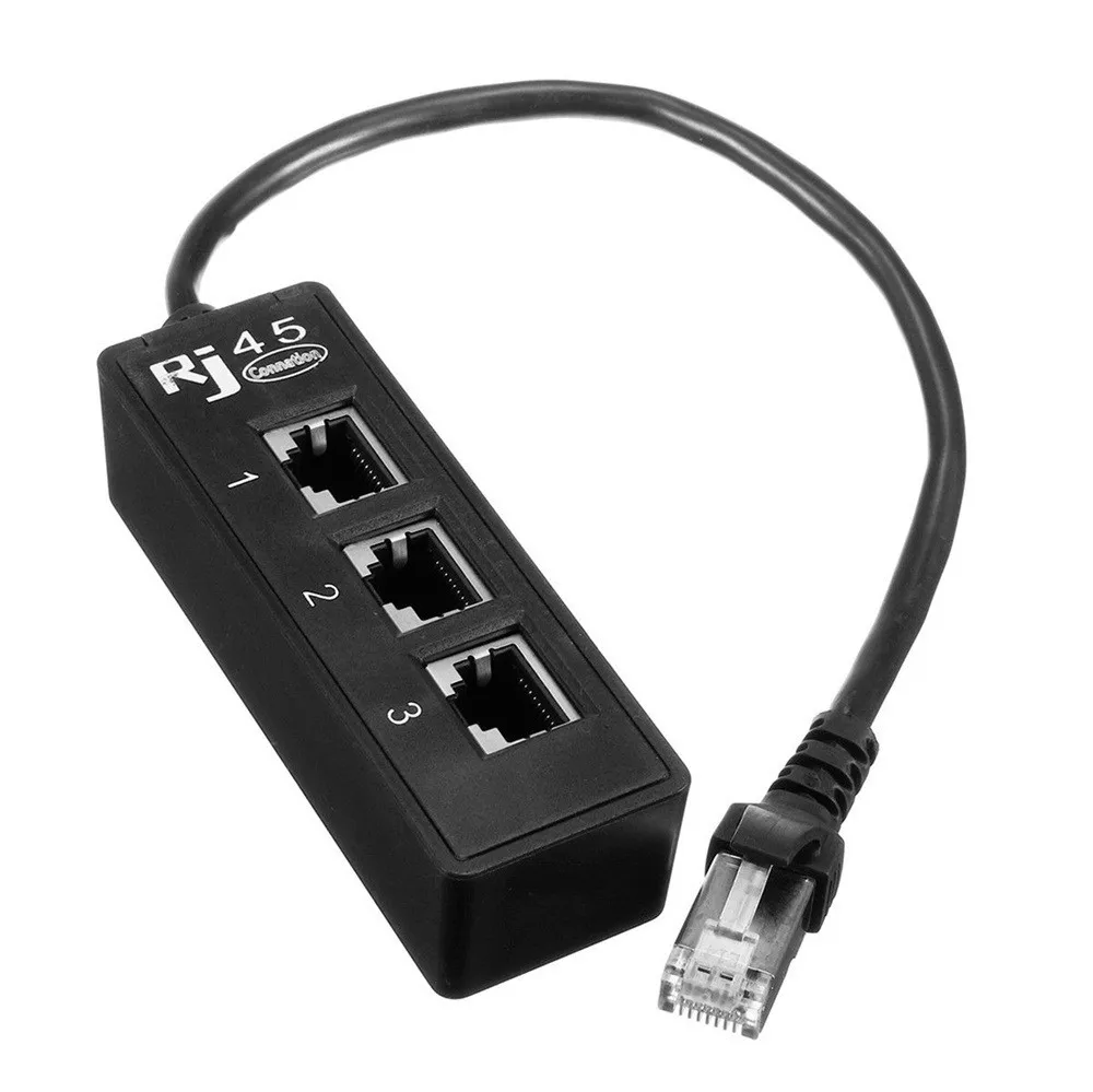 От 1 до 3 разъемов для сети Ethernet LAN RJ45 разъем сплиттер удлинитель адаптер