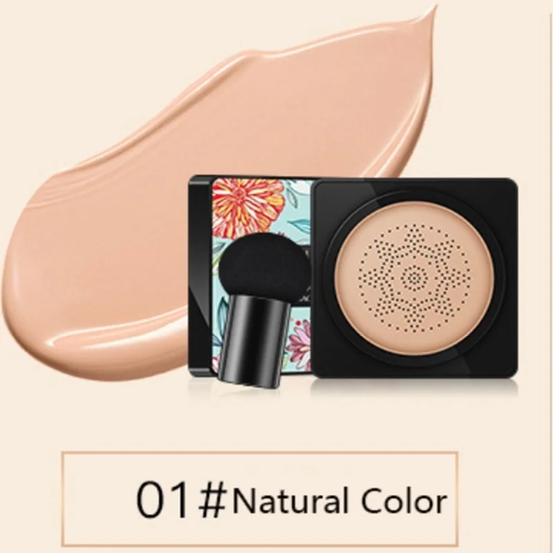 

BB Air Cushion Foundation Mushroom Head CC Cream Concealer Whitening Makeup Cosmetic Waterproof Brighten Face Base Tone