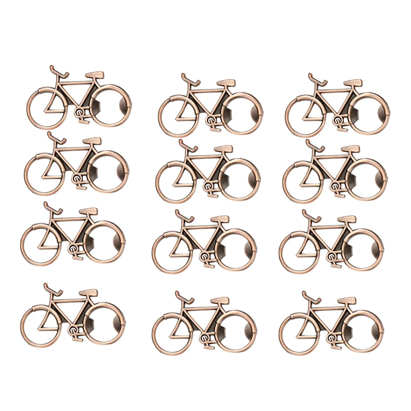 

New 12 Pcs Bicycle Bottle Opener for Wedding Party Souvenir Gift,Metal Beer Bottle Opener Party Favors Gifts(Antique Bronze)