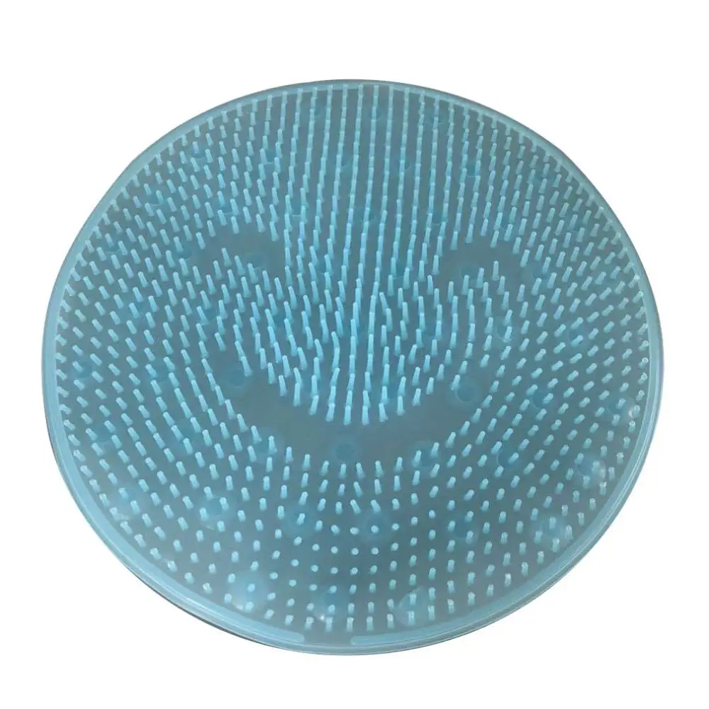 31 см круглая силиконовая Массажная подушка для ванной щетка ленивых моющихся ног
