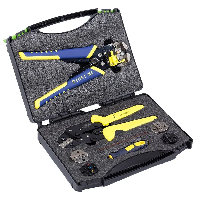 

Wire Stripper Kit Wire Crimpers Terminals Pliers Multifunctional Engineering Ratcheting Terminal Crimping Pliers Hand Tools Set