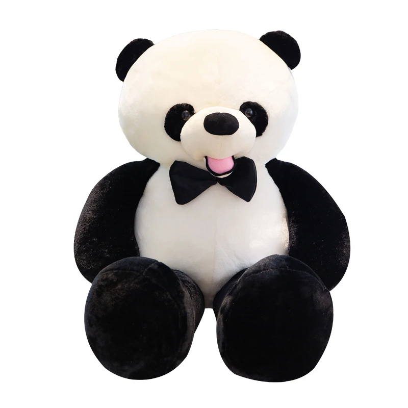 Dorimytrader Jumbo Cute Soft Simulation Animal Panda Plush Toy Giant Stuffed Cartoon Bear Doll Baby Present 47inch 120cm | Игрушки и