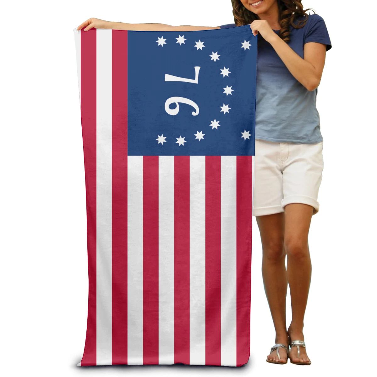Мягкое банное полотенце Bennington с флагом 76 модная пляжная одежда для мытья