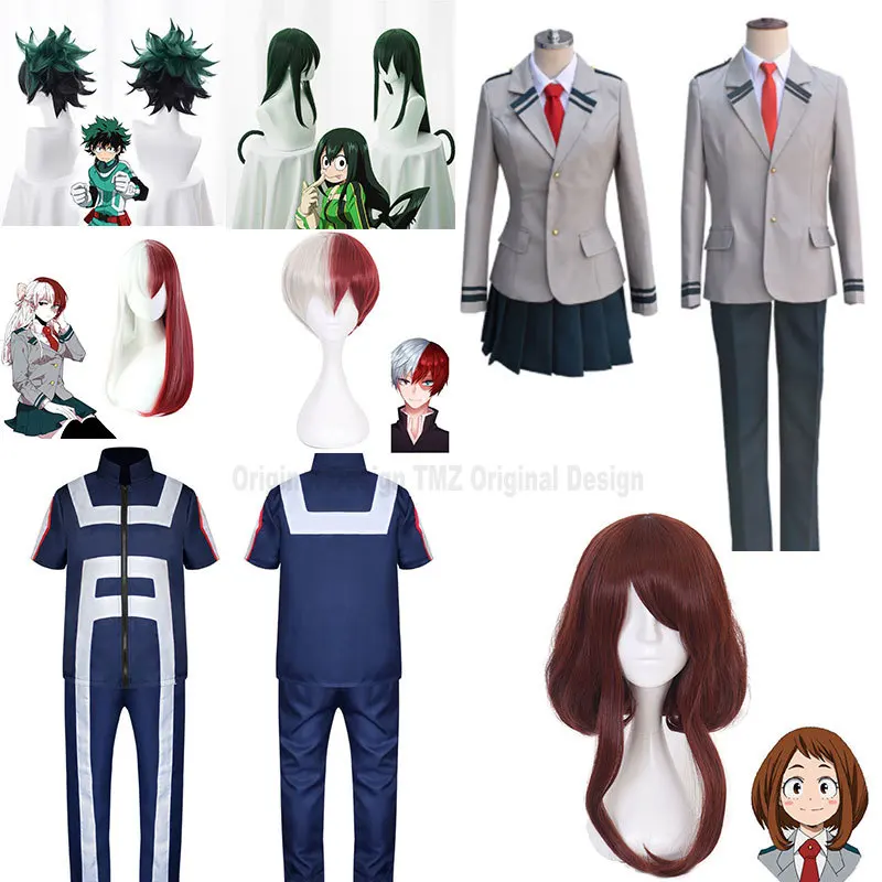 Boku без герой Академии AsuiTsuyu Yaoyorozu Момо школьная Униформа мой OCHACO URARAKA haku Косплэй