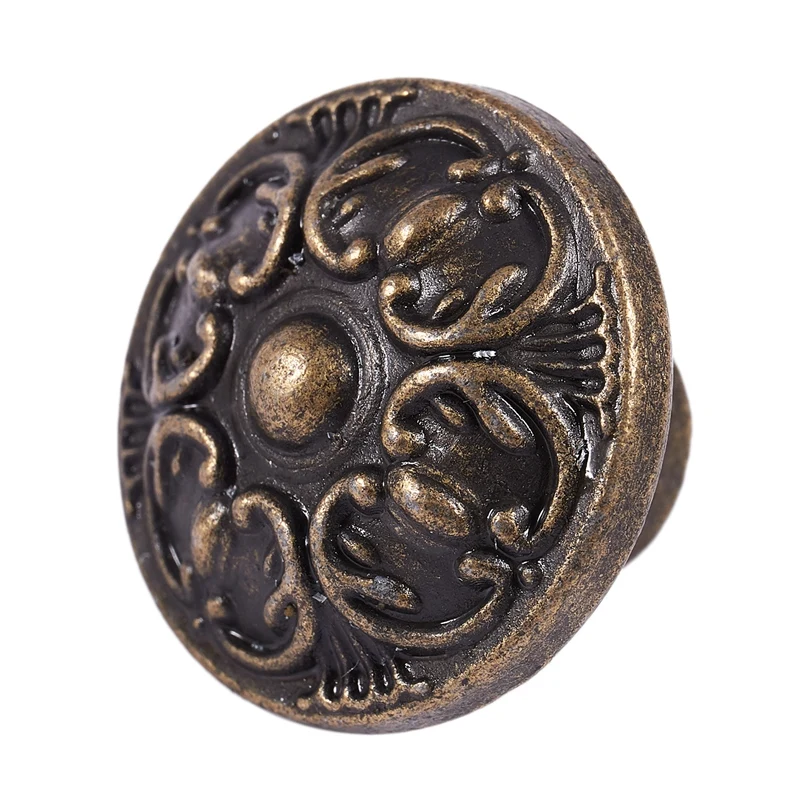 Винтажная бронзовая оцинкованная круглая ручка для кухонного шкафа ящика ручки