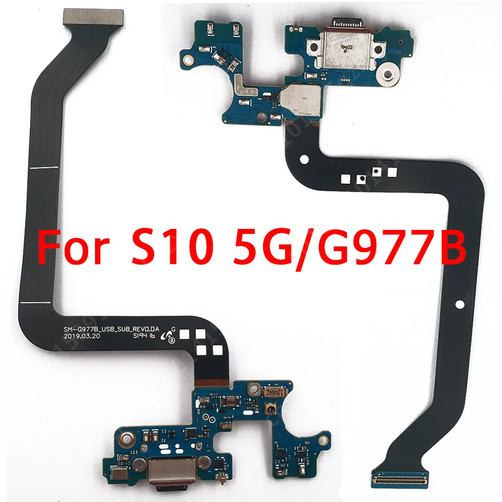 

Оригинальная USB-зарядная плата для Samsung Galaxy S10 5G, зарядный порт для G977 PCB Dock Connector, гибкий кабель, запасные части для замены